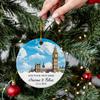 London Ornament with Big Ben Tower, Personalized Cityscape Big Ben Christmas Ornament, Big Ben in London Xmas Ornament 2025, Tower Big Ben London Landscape Ornament with Custom Name/Year view 2