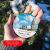 London Ornament with Big Ben Tower, Personalized Cityscape Big Ben Christmas Ornament, Big Ben in London Xmas Ornament 2025, Tower Big Ben London Landscape Ornament with Custom Name/Year view 3