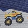 Ergode Reversible Quilt Set - Dreamy Slumber with Vibrant Truck Print - Twin Size - Blue/Grey - Hypoallergenic - Machine Washable - Includes Throw Pillow view 3