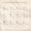 Lily's Atelier Personalized Guest Book w Wedding Month Flowers | Elegant 14 Color Hardcover Custom Guestbook for Wedding Reception | 60 Blank Sheets for Signing - Cream Color view 2