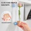 AGLOO Decorative Fridge Magnets - Mini Vase Planter Magnets for Refrigerator, Locker, Kitchen and Office - Cute Test Tube Plant Flower Vase (4) view 3