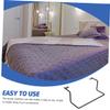 MOLUCKFU 2pcs Non Slip Mattress Baffle Mattress Stoppers to Prevent Sliding Iron Bed Bumper Easy Install Retainer Bar view 3