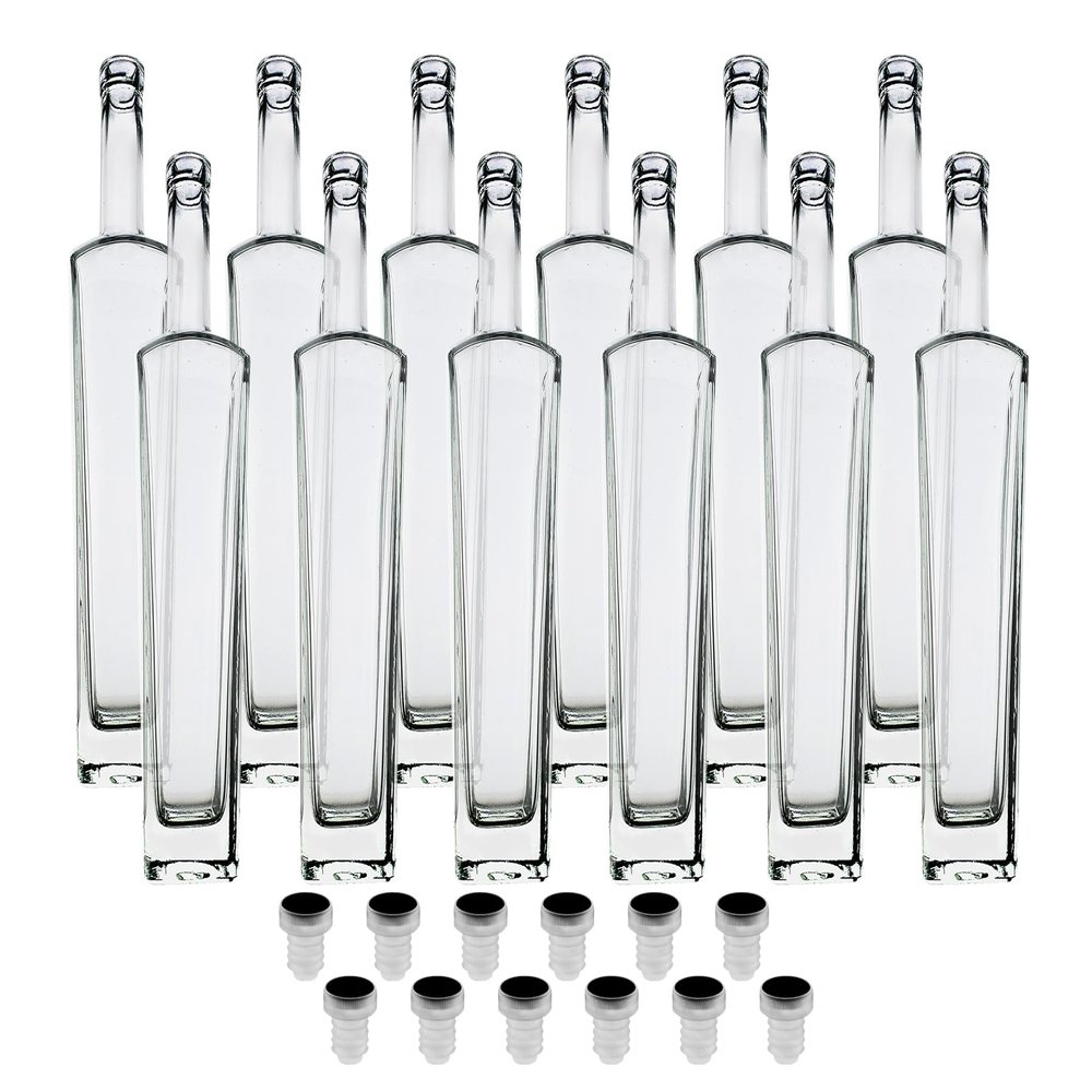 Home Brew Ohio New Yorker Liquor Bottles and Corks Set of 12