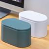 BABETRUE Trashbin Mini Desktop Trash Can Indoor Trash Can Kitchen Trash Can Portable Trash Can Storage Box Waste Paper Basket Papeleras para Cocina(B) view 3
