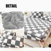 LDLCYCN Milk Velvet Checkered Fitted Sheet Mattress Cover King Warm Thicken Mattress Protector Super Soft Bed Cover with Pillowcase Washable 12'' Deep Pocket Mattress Pad,Grey,180 * 200cm(3PCS) view 3
