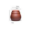 Tea Caddy Purple Sand Tea Storage Container Jar Ceramic Sealed Jar Loose Tea Jar Awakening Tea Jar Chinese Tea Set Single Jar for Kitchen Storage Tea Coffee Sugar(B) view 2