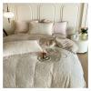 GLAMDIA Luxury Jacquard Velvet Bed Linen Winter Comforter Bedding Set Microfiber Duvet Cover Quilt Bed Cover Full Set Double Bed Sheets,Bed view 3