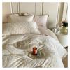 GLAMDIA Luxury Jacquard Velvet Bed Linen Winter Comforter Bedding Set Microfiber Duvet Cover Quilt Bed Cover Full Set Double Bed Sheets,Bed view 4