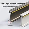 Flexible Curved Curtain Track, Aluminum Curtain Rod, Wall Mounting Curtains Rails, Easy DIY Installation for Arched, L-Shaped, U-Shaped Windows(Champagne Gold,230 mm(7.5ft)) view 2