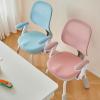 AHDFY Kids' Study Chair Study Chair for Students Chair for Bedroom Desk Small Desk Chairs for Small Spaces, Adjustable Seat Height, Can Be Flipped 90 Degrees, Blue,Blue view 2