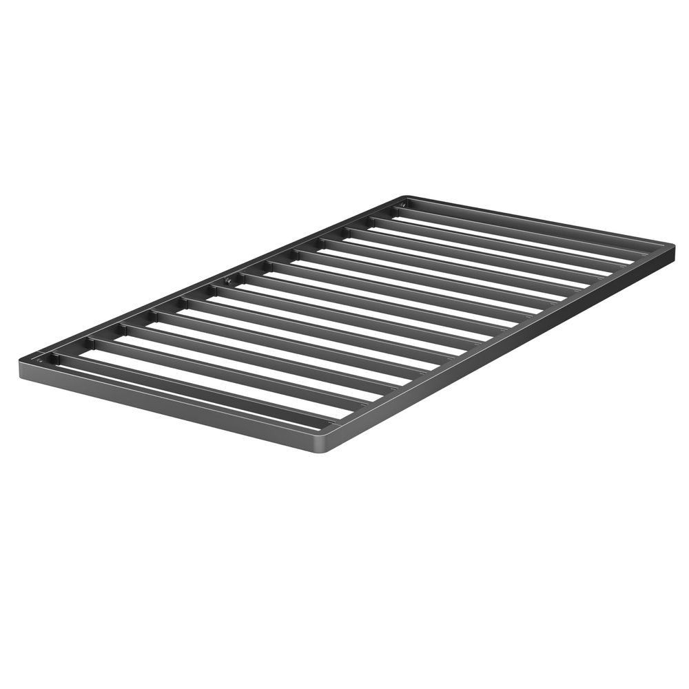 VIPSHOW 2 Inch Twin XL Metal Box Spring with Round Corners - 3000 lbs Capacity, Low Profile Bed Slat Replacement Bunkie Board with Steel Slats, Noise-Free, Easy Assemble, Black