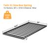 VIPSHOW 2 Inch Twin XL Metal Box Spring with Round Corners - 3000 lbs Capacity, Low Profile Bed Slat Replacement Bunkie Board with Steel Slats, Noise-Free, Easy Assemble, Black view 3