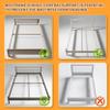 VIPSHOW 2 Inch Twin XL Metal Box Spring with Round Corners - 3000 lbs Capacity, Low Profile Bed Slat Replacement Bunkie Board with Steel Slats, Noise-Free, Easy Assemble, Black view 4