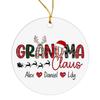 2024 Keepsake Ornament, Custom Grandma Claus Hanging Christmas Tree, Personalized Gift for Best Grandma, Customized Grandmother Xmas Present with Name view 1