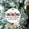 2024 Keepsake Ornament, Custom Grandma Claus Hanging Christmas Tree, Personalized Gift for Best Grandma, Customized Grandmother Xmas Present with Name view 2