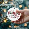 2024 Keepsake Ornament, Custom Grandma Claus Hanging Christmas Tree, Personalized Gift for Best Grandma, Customized Grandmother Xmas Present with Name view 3