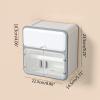 MOAIYU Wall Mounted Tissue Box Hanging Paper Towel Holder Box for Bathroom Dormitory Wall Window Organization view 4