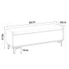 Footstool End of Bed Storage Bench Cloakroom Storage Bench Chest Leather Entryway Bench Padded Seat Shoe Bench with Flip-Open Storage Box for Living Room view 2