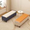 Footstool End of Bed Storage Bench Cloakroom Storage Bench Chest Leather Entryway Bench Padded Seat Shoe Bench with Flip-Open Storage Box for Living Room view 4