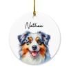 2026 Australian Shepherd Ornament Christmas, Personalized Name Dog Christmas Ornament, Custom Australian Shepherd Lover Ornament Xmas Tree, Australian Shepherd Owner Ornament Gift for Dog Dad Dog Mom view 1