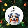 2026 Australian Shepherd Ornament Christmas, Personalized Name Dog Christmas Ornament, Custom Australian Shepherd Lover Ornament Xmas Tree, Australian Shepherd Owner Ornament Gift for Dog Dad Dog Mom view 4