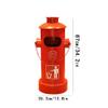 EliteBloom Trash Can Trash Can Creative Fire Hydrant Shape Garbage Can Retro Iron Long Cylindrical Garbage Bin with Lid Large Capacity Rubbish Bin Home and Office,D view 3
