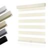 HOTSOON Zebra Blinds for Windows, Cordless Zebra Shade with Matched Cassette, Light-Filtering Blinds for Indoor Windows, UV Protection Window Blinds for Light Control, Light Beige, 21.5"W x 72"H view 1