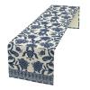 JanJCurt Chinoiserie Table Runner, Asian Chinese Blue Ceramic Japanese Branches Flowers Table Runner for Farmhouse Kitchen Dining Table Home Party Decor, 13x120inch view 1