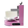 Cake Decorating Machine, 4-12Inch Cake Butter Cream Spreading Machine Adjustable Rotating Speed Electric Cake Coating Smoothing Scraping Machine for Weddings, Cake Stores (110-220V 200W Pink) view 1