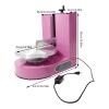 Cake Decorating Machine, 4-12Inch Cake Butter Cream Spreading Machine Adjustable Rotating Speed Electric Cake Coating Smoothing Scraping Machine for Weddings, Cake Stores (110-220V 200W Pink) view 2