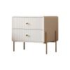 Bedroom Furniture Modern Fashionable Light Luxury Cream Style Bedside Table Solid Wood Creative Simple Bedside Table Storage Cabinet End Tables Bedroom view 1