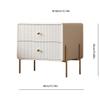 Bedroom Furniture Modern Fashionable Light Luxury Cream Style Bedside Table Solid Wood Creative Simple Bedside Table Storage Cabinet End Tables Bedroom view 3