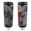 QWJKM Travel Mug with Lid Flowers in Ice Cream Insulated Tumbler Leak-Proof Travel Coffee Mug 12 Oz Stainless Steel Tumbler Reusable Thermal Cup for Car, Camping, Travel view 4