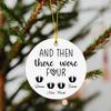 and Then There were Four Ornament Christmas, Personalized Family of Four Ornament 2025, Customized Family of Four Xmas Ornament with Name, Family Member Gifts, Custom Family of Four Keepsake Ornament view 3