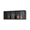 LAKIQ Modern Wall Mounted Storage Cabinet with Door Manufactured Wood Display Stand Storage Cabinet for Kitchen Bathroom (White - Without Led Lights, 19.5" L x 7.5" W x 12" H) view 2