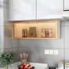 LAKIQ Modern Wall Mounted Storage Cabinet with Door Manufactured Wood Display Stand Storage Cabinet for Kitchen Bathroom (White - Without Led Lights, 19.5" L x 7.5" W x 12" H) view 3