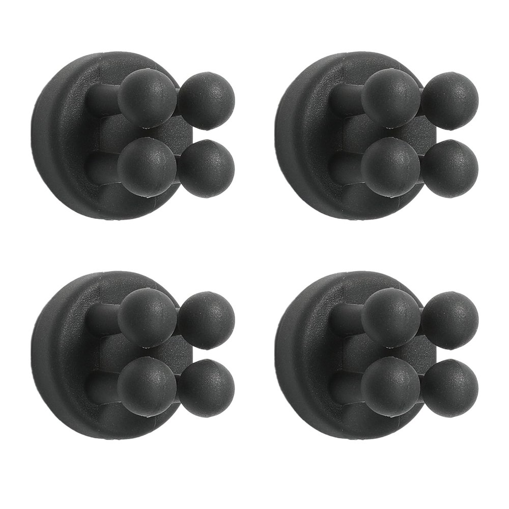cheshjulv Toothbrush Holder, 4 pcs, Silicone Material, Multi-Functional Hook, Used for Hanging Keys, Toothbrush, Razor, Perfect for Kitchen, Bathroom, Living Room, Office (Mountain Lime)