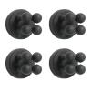 cheshjulv Toothbrush Holder, 4 pcs, Silicone Material, Multi-Functional Hook, Used for Hanging Keys, Toothbrush, Razor, Perfect for Kitchen, Bathroom, Living Room, Office (Mountain Lime) view 1