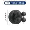 cheshjulv Toothbrush Holder, 4 pcs, Silicone Material, Multi-Functional Hook, Used for Hanging Keys, Toothbrush, Razor, Perfect for Kitchen, Bathroom, Living Room, Office (Mountain Lime) view 2