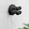 cheshjulv Toothbrush Holder, 4 pcs, Silicone Material, Multi-Functional Hook, Used for Hanging Keys, Toothbrush, Razor, Perfect for Kitchen, Bathroom, Living Room, Office (Mountain Lime) view 3