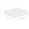 MINERWALL Floating Wall Shelves 4 pcs High Gloss White 9.1"x9.3"x1.5" MDF,Modern Floating Wall Shelves for Home Decor and Storage Invisible Mounting Set of 4 Wall Shelves, Shelving view 2