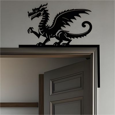 Dragon Door Topper - Unique Dragon Wall Art for Door Frame Decor and Bedroom Door Decor - Over The Door Dragon Dcor