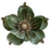 24cm Christmas Poinsettia Artificial Glitter Flower Hanging Xmas Party Tree Flower Garland Ornaments for Xmas Tree Ornament Wedding Birthday Wreath Decoration(Green) view 1