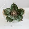 24cm Christmas Poinsettia Artificial Glitter Flower Hanging Xmas Party Tree Flower Garland Ornaments for Xmas Tree Ornament Wedding Birthday Wreath Decoration(Green) view 2