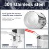 Deep Fryer Pot with Strainer Basket Stainless Steel Deep Frying Pot with Handle Good Heat Conductivity Oil Fryer Pot Portable Deep Frying Oil Container (Style1) view 3