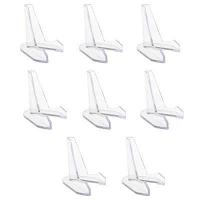 8Pcs Acrylic Coin Display Stand Holder Card Easel Clear Commemorative Challenge Coin Holder Support