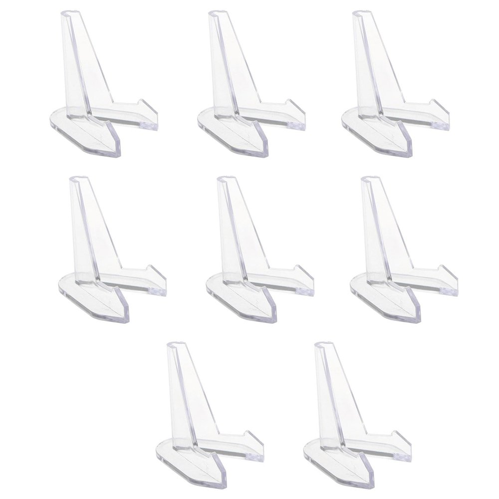 8Pcs Acrylic Coin Display Stand Holder Card Easel Clear Commemorative Challenge Coin Holder Support