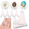 8Pcs Acrylic Coin Display Stand Holder Card Easel Clear Commemorative Challenge Coin Holder Support view 2