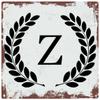 12x12"inch Aluminum Retro Personalized Metal 'Z' Logo - Ideal for Home Gardens, Bedrooms,Kitchens - Fade-Resistant, Waterproof, Long-Lasting view 1