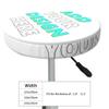Pzwqkyn Custom Round Bar Chair Cushion Cover Personalized Add Your Photo Text Logo Stool Covers Customize Elastic Washable Stool Seat Cover 12 in, White view 4
